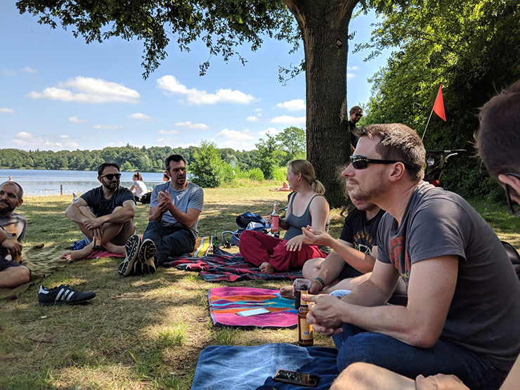 Team Forschung und Entwicklung am Woldsee