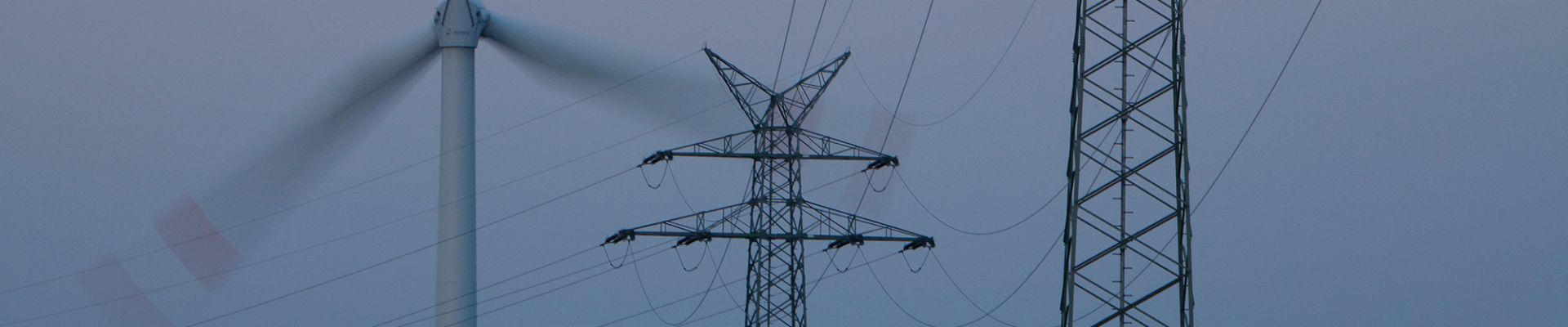 wind power plant and power poles