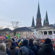 Manifestation contra la droite