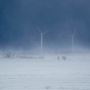 Des éoliennes par des températures glaciales